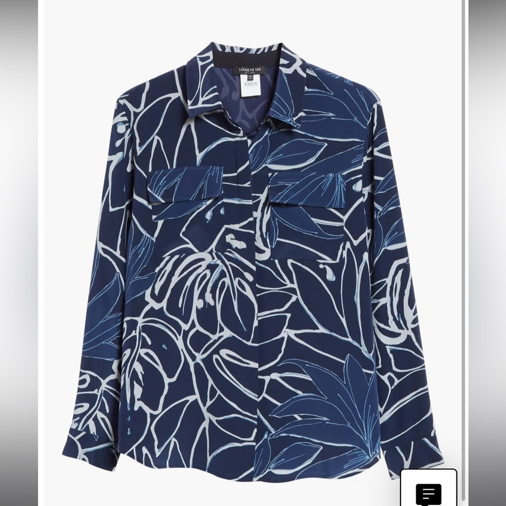 NWOT Lafayette 148 New York Blouse SZ. M